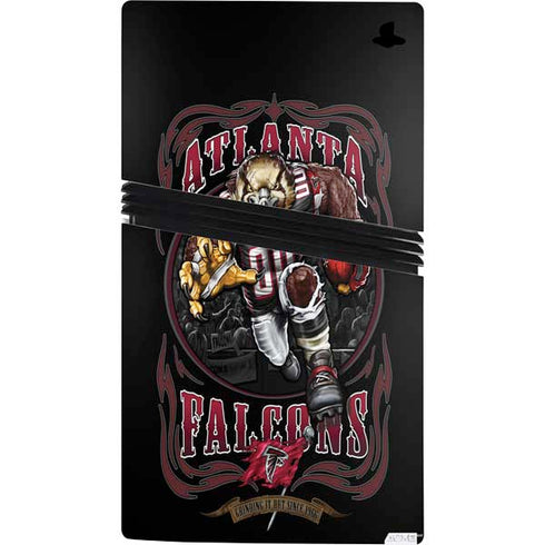 Liquid Blue NFL Atlanta Falcons Running Back PS5 Pro Console Skin