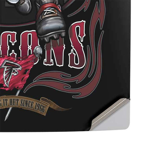 Liquid Blue NFL Atlanta Falcons Running Back PS5 Pro Console Skin