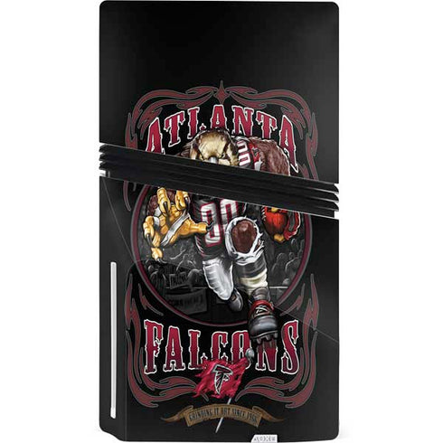 Liquid Blue NFL Atlanta Falcons Running Back PS5 Pro Disk Bundle Skin