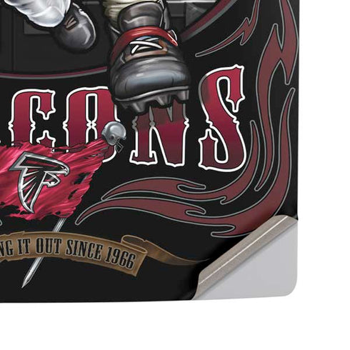 Liquid Blue NFL Atlanta Falcons Running Back PS5 Pro Disk Console Skin