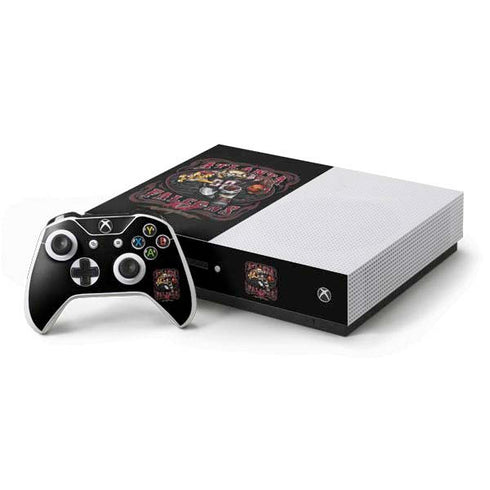 Liquid Blue NFL Atlanta Falcons Running Back Xbox One S Console and Controller Bundle Skin