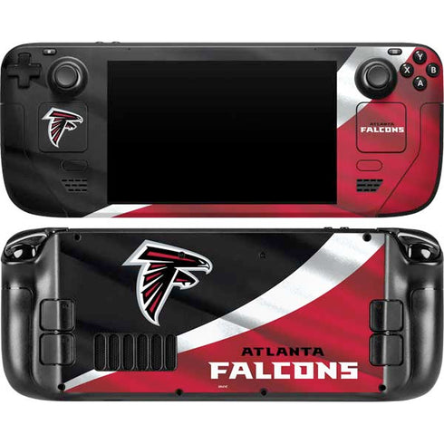 NFL Atlanta Falcons Steam Deck Handheld Gaming Computer Skin