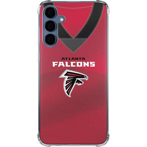 NFL Atlanta Falcons Team Jersey Galaxy A55 5G Clear Case