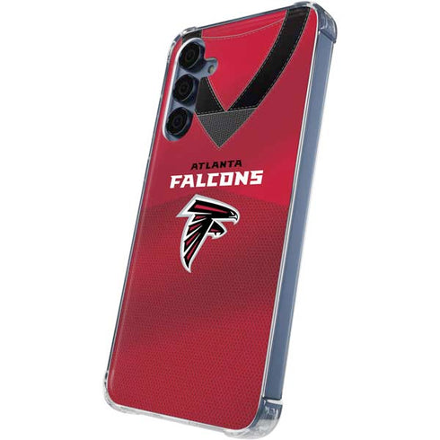 NFL Atlanta Falcons Team Jersey Galaxy A55 5G Clear Case