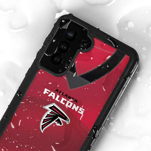 NFL Atlanta Falcons Team Jersey Galaxy S24 Plus Waterproof Case