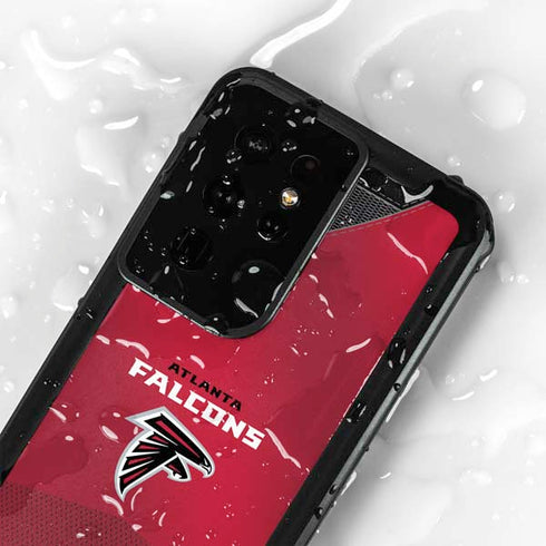 NFL Atlanta Falcons Team Jersey Galaxy S24 Ultra Waterproof Case