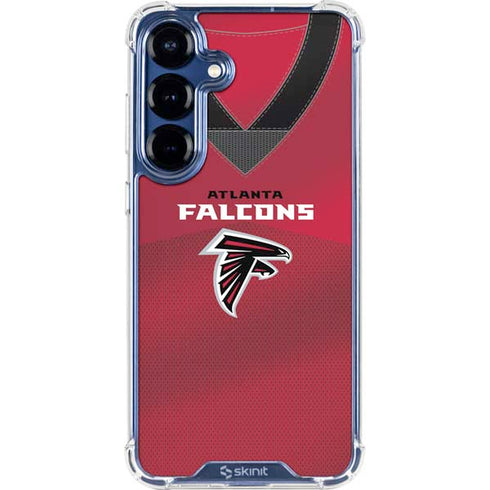 NFL Atlanta Falcons Team Jersey Galaxy S25 Plus Clear Case