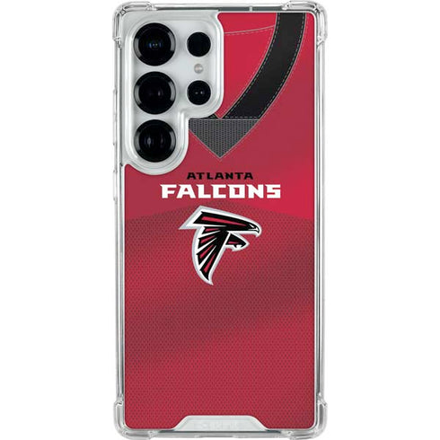 NFL Atlanta Falcons Team Jersey Galaxy S25 Ultra Clear Case