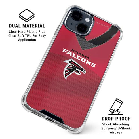 NFL Atlanta Falcons Team Jersey iPhone 15 Clear Case