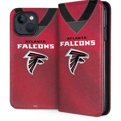 NFL Atlanta Falcons Team Jersey iPhone 15 Plus Folio Case
