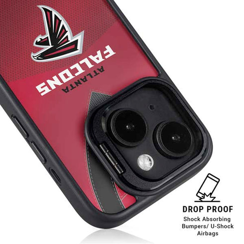 NFL Atlanta Falcons Team Jersey iPhone 15 Plus Kickstand Case