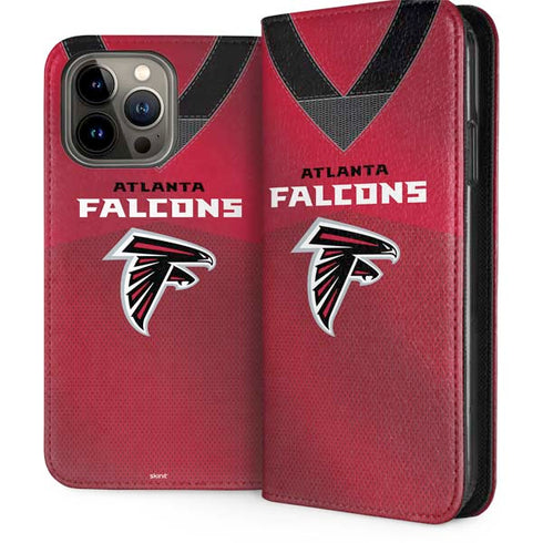 NFL Atlanta Falcons Team Jersey iPhone 15 Pro Max Folio Case