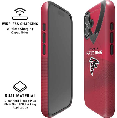 NFL Atlanta Falcons Team Jersey iPhone 16 Plus Magsafe Impact Case