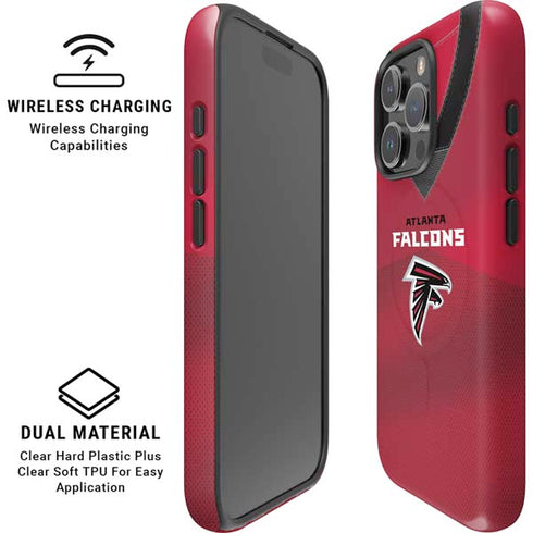 NFL Atlanta Falcons Team Jersey iPhone 16 Pro Max Magsafe Impact Case