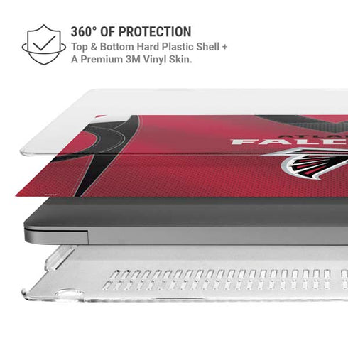 NFL Atlanta Falcons Team Jersey MacBook Pro 14in (2021-24) Case plus Skin