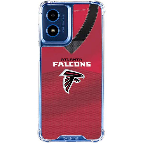 NFL Atlanta Falcons Team Jersey Moto G 5G (2024) Clear Case