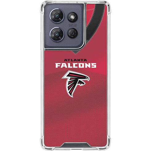 NFL Atlanta Falcons Team Jersey Moto G Play 5G (2025) Clear Case