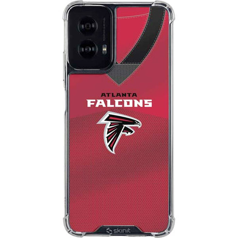 NFL Atlanta Falcons Team Jersey Moto G Power 5G (2024) Clear Case