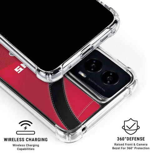NFL Atlanta Falcons Team Jersey Moto G Power 5G (2024) Clear Case