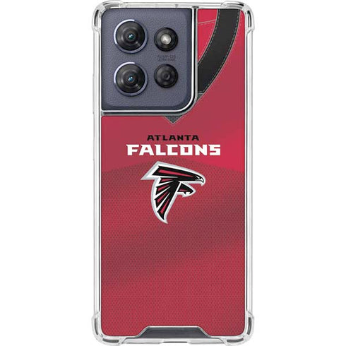 NFL Atlanta Falcons Team Jersey Moto G Power 5G (2025) Clear Case