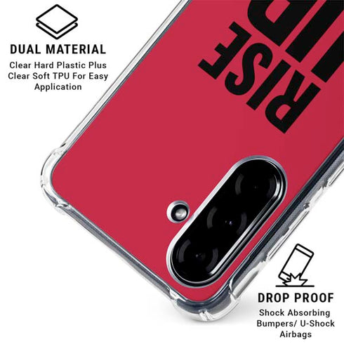 NFL Atlanta Falcons Team Motto Galaxy A36 5G Clear Case