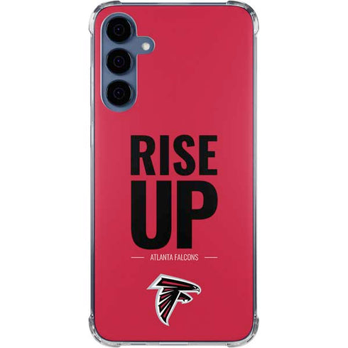 NFL Atlanta Falcons Team Motto Galaxy A55 5G Clear Case