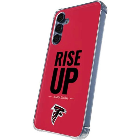 NFL Atlanta Falcons Team Motto Galaxy A55 5G Clear Case