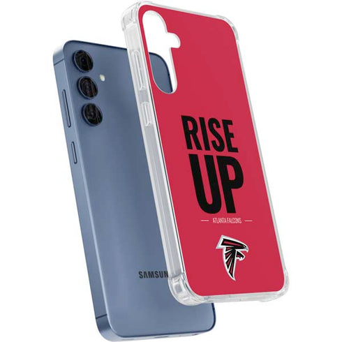 NFL Atlanta Falcons Team Motto Galaxy A55 5G Clear Case