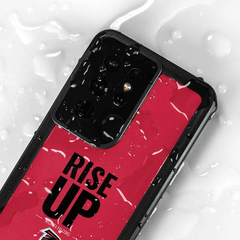 NFL Atlanta Falcons Team Motto Galaxy S24 Ultra Waterproof Case