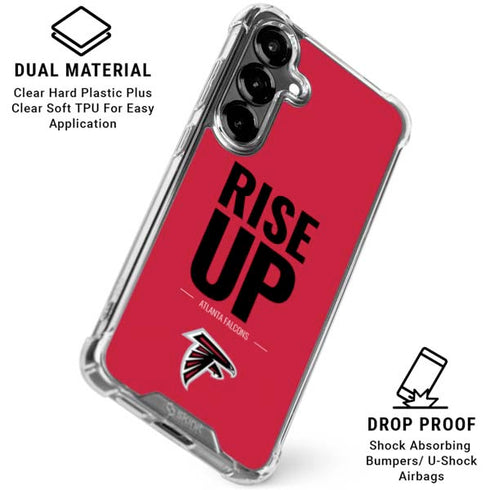 NFL Atlanta Falcons Team Motto Galaxy S26 Plus Clear Case
