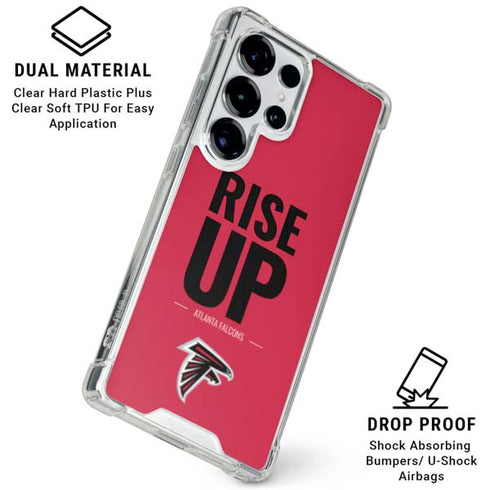 NFL Atlanta Falcons Team Motto Galaxy S26 Ultra Clear Case