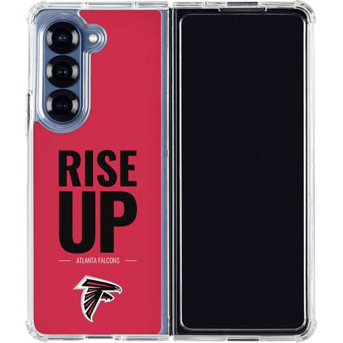 NFL Atlanta Falcons Team Motto Galaxy Z Fold6 Clear Case