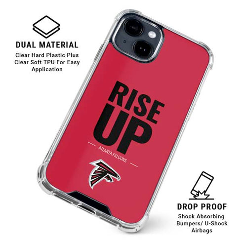NFL Atlanta Falcons Team Motto iPhone 15 Clear Case