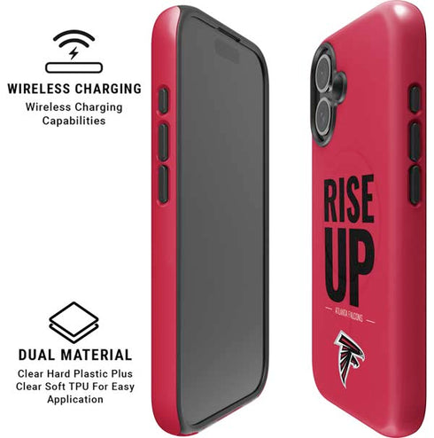 NFL Atlanta Falcons Team Motto iPhone 16 Magsafe Impact Case