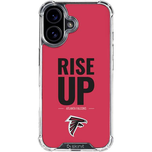 NFL Atlanta Falcons Team Motto iPhone 16 Plus Clear Case