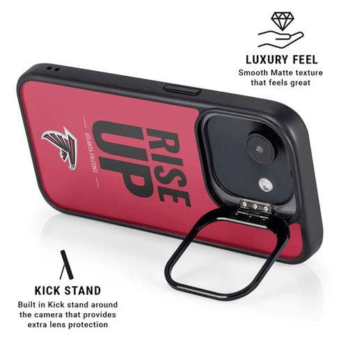 NFL Atlanta Falcons Team Motto iPhone 16e Kickstand Case
