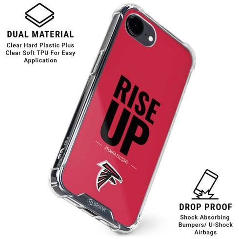 NFL Atlanta Falcons Team Motto iPhone 16e Clear Case