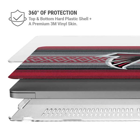 NFL Atlanta Falcons Trailblazer MacBook Pro 14in (2021-24) Case plus Skin