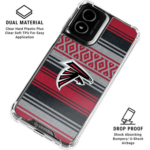 NFL Atlanta Falcons Trailblazer Moto G Power 5G (2024) Clear Case