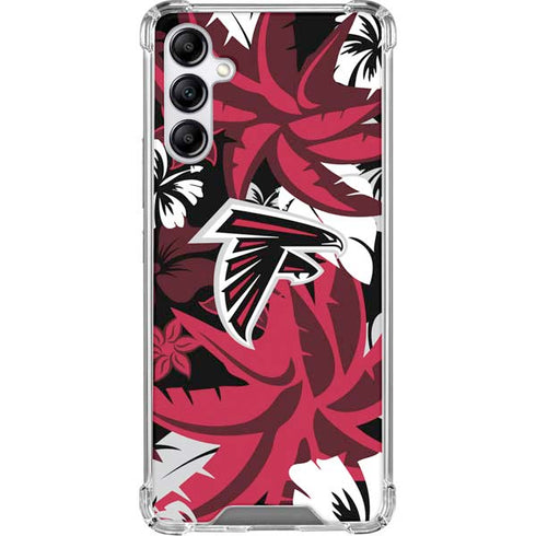NFL Atlanta Falcons Tropical Print Gabb Phone 4 Clear Case
