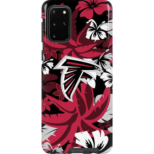 NFL Atlanta Falcons Tropical Print Galaxy S20 Plus Pro Case