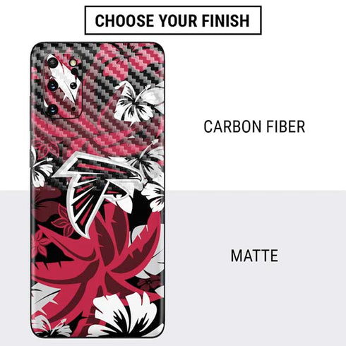 NFL Atlanta Falcons Tropical Print Galaxy S20 Plus Skin