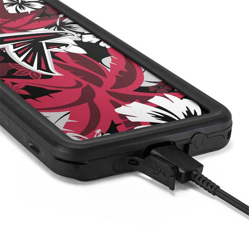 NFL Atlanta Falcons Tropical Print Galaxy S20 Plus Waterproof Case