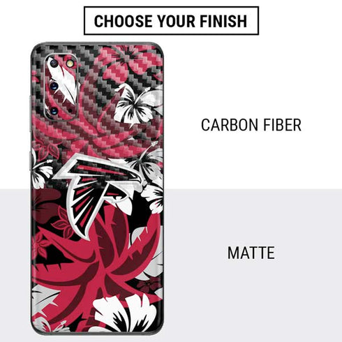 NFL Atlanta Falcons Tropical Print Galaxy S20 Skin