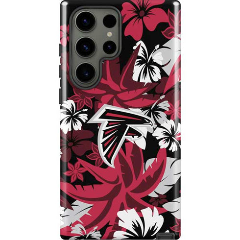 NFL Atlanta Falcons Tropical Print Galaxy S23 Ultra Pro Case