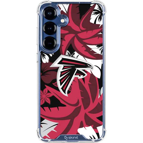 NFL Atlanta Falcons Tropical Print Galaxy S25 Plus Clear Case