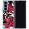 NFL Atlanta Falcons Tropical Print Galaxy Z Fold5 5G Clear Case