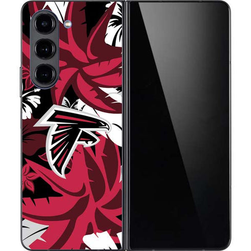 NFL Atlanta Falcons Tropical Print Galaxy Z Fold5 5G Skin
