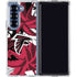 NFL Atlanta Falcons Tropical Print Galaxy Z Fold6 Clear Case