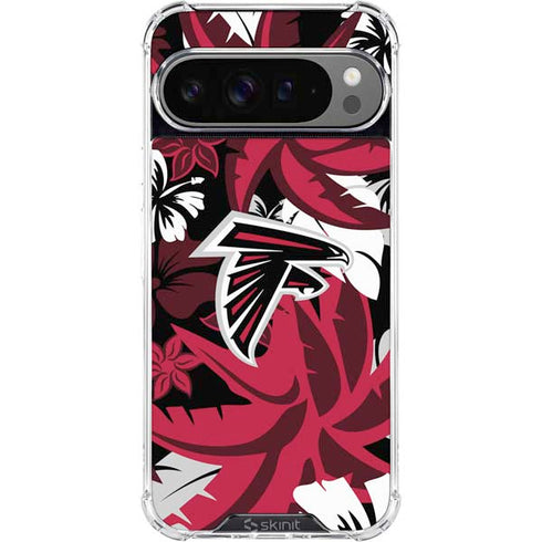 NFL Atlanta Falcons Tropical Print Google Pixel 10 Pro XL Clear Case